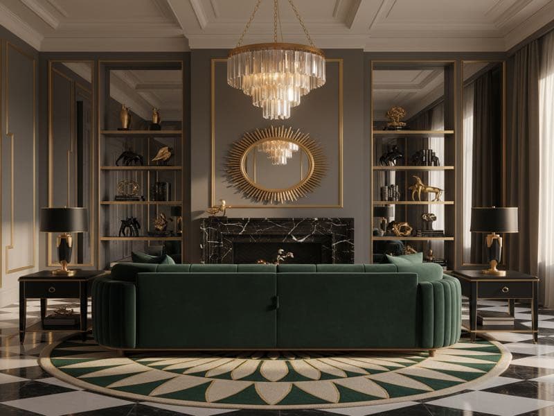 Virtuelles Home Staging im Art Deco-Stil — Beispielbild