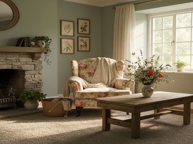 Virtuelles Home Staging im Cottage Core-Stil — Beispielbild