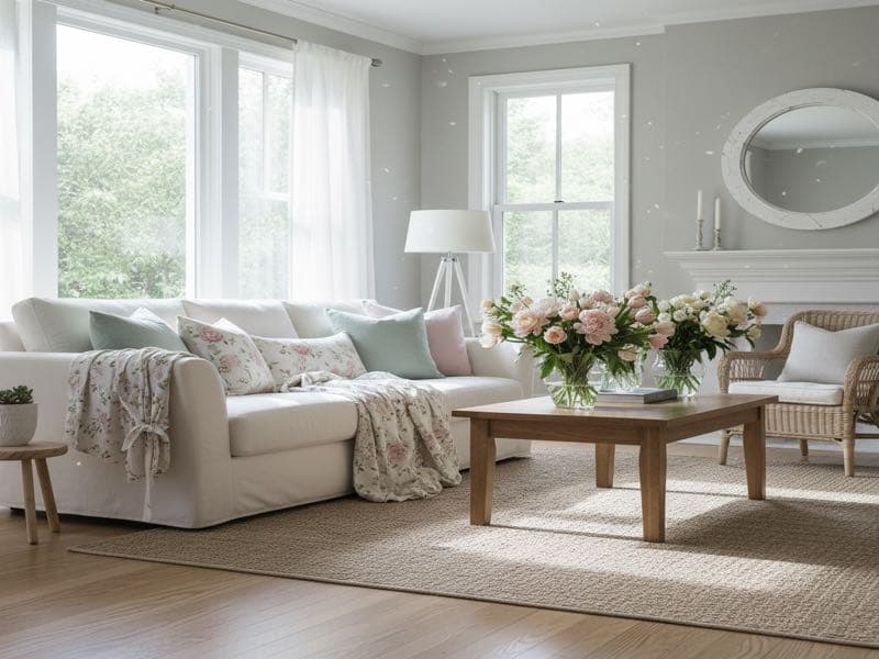Virtuelles Home Staging im Frühling-Stil — Beispielbild