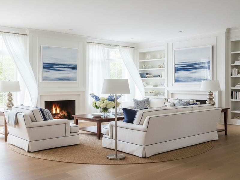 Virtuelles Home Staging im Hamptons-Stil — Beispielbild
