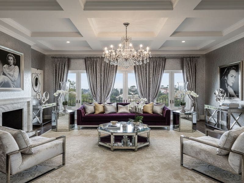 Virtuelles Home Staging im Hollywood Glam-Stil — Beispielbild